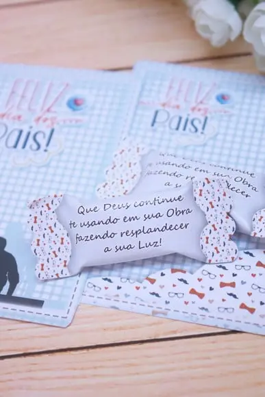 Card com Balinha- Dia dos Pais