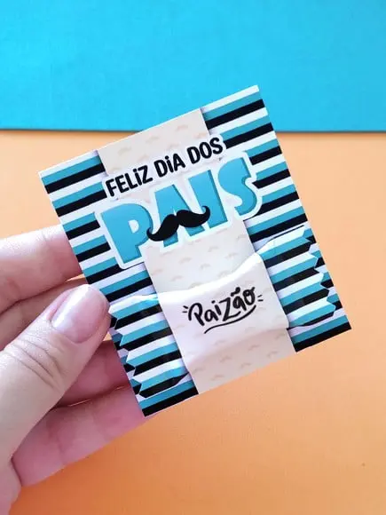 Card Com Balinha- Dia Dos Pais