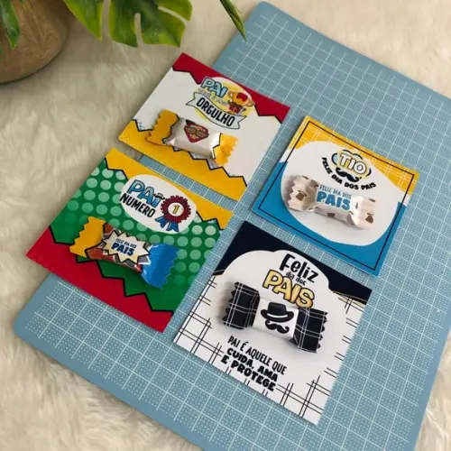 Card Com Balinha- Dia Dos Pais