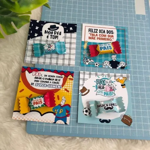 Card Com Balinha- Dia Dos Pais