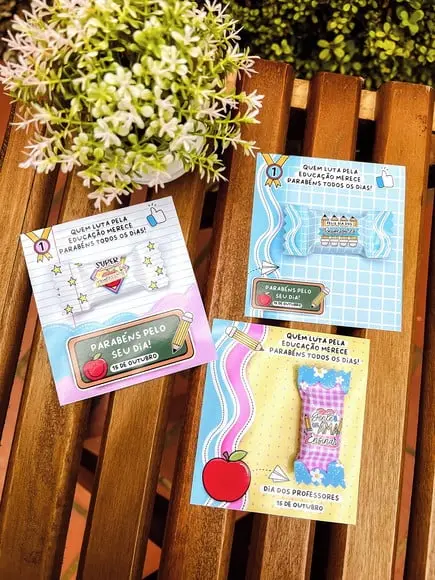 Card Com Balinha- Dia Dos Professores