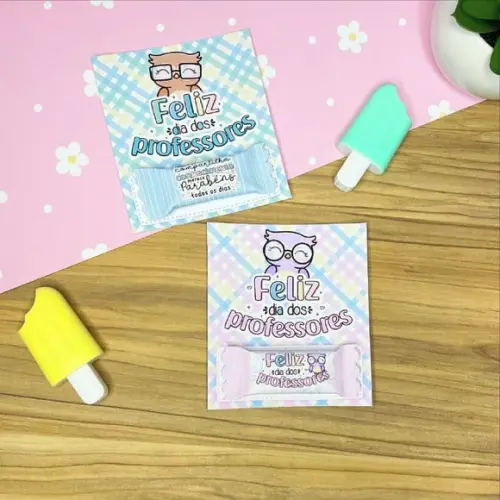 Card Com Balinha- Dia Dos Professores