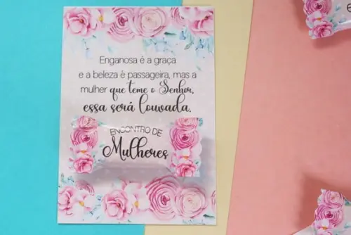 Card com Balinha- Encontro de Mulheres