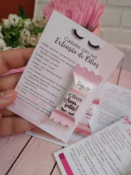Card com Balinha- Extenção de Cílios
