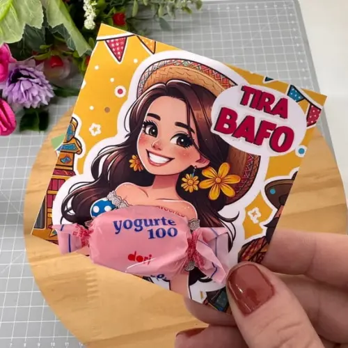 Card com Balinha- Festa Junina