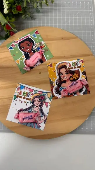 Card com Balinha- Festa Junina