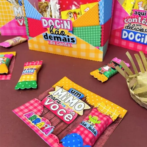 Card com Balinha- Festa Junina