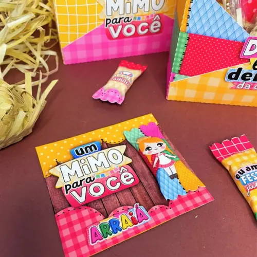 Card com Balinha- Festa Junina