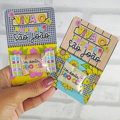 Card com Balinha- Festa Junina