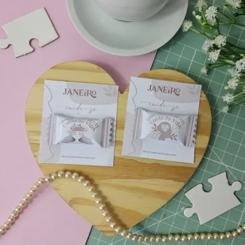 Card com Balinha- Janeiro Branco
