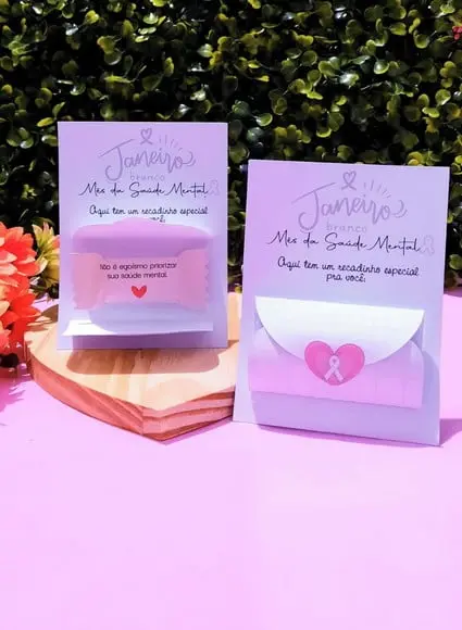 Card com Balinha- Janeiro Branco