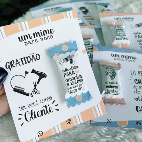 Card com Balinha- Mimo Cabelereiro