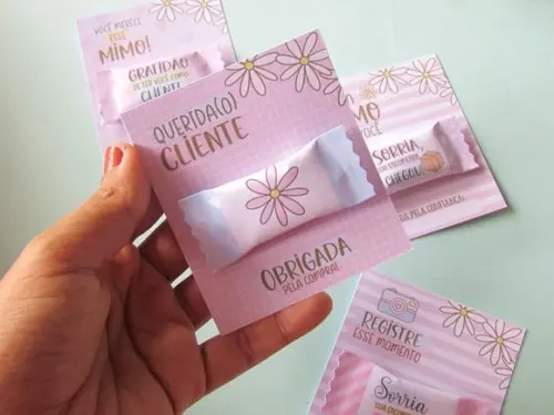 Card com Balinha- Mimo Cliente