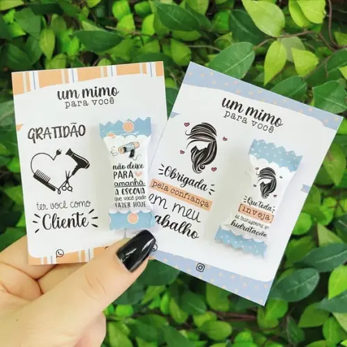 Card com Balinha- Mimo Cabelereiro