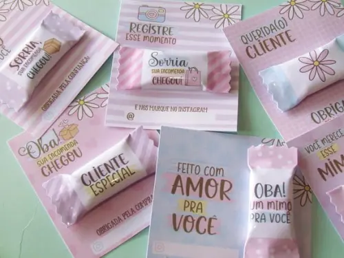 Card com Balinha- Mimo Cliente