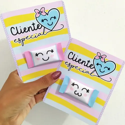 Card com Balinha- Mimo Cliente
