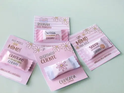 Card com Balinha- Mimo Cliente