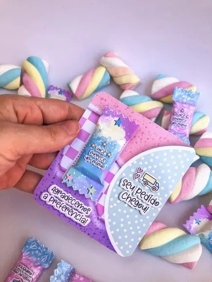 Card com Balinha- Mimo Cliente