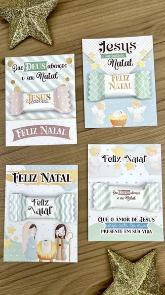 Card com Balinha- Natal