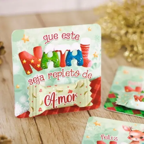 Card com Balinha- Natal