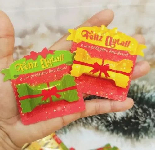 Card com Balinha- Natal