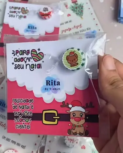 Card com Balinha- Natal