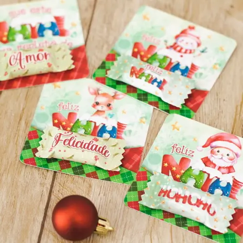 Card com Balinha- Natal
