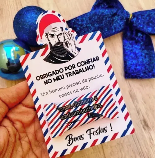 Card com Balinha- Natal