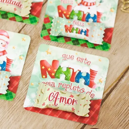 Card com Balinha- Natal