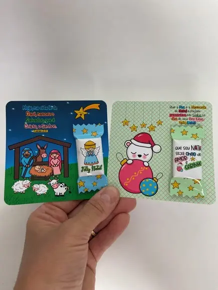 Card com Balinha- Natal