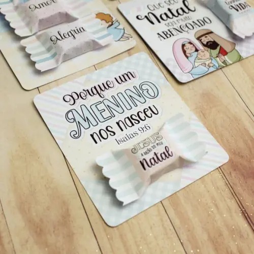 Card com Balinha- Natal