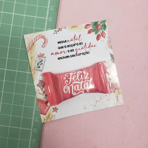 Card com Balinha- Natal