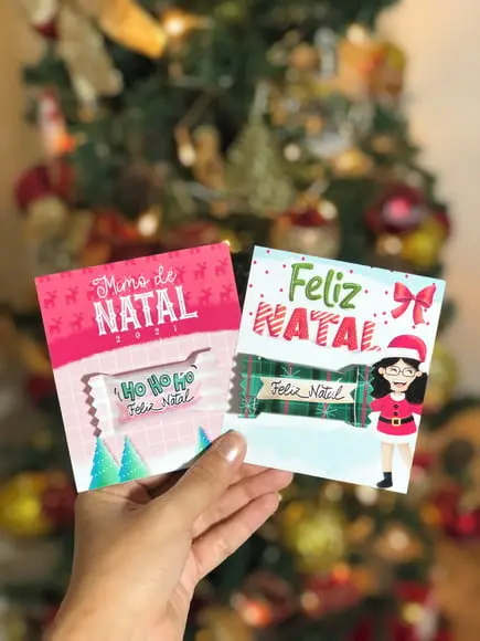 Card com Balinha- Natal