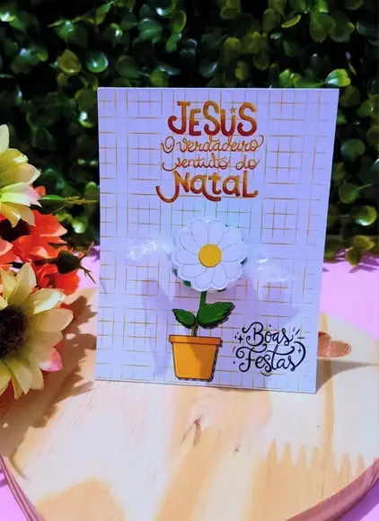 Card com Balinha- Natal