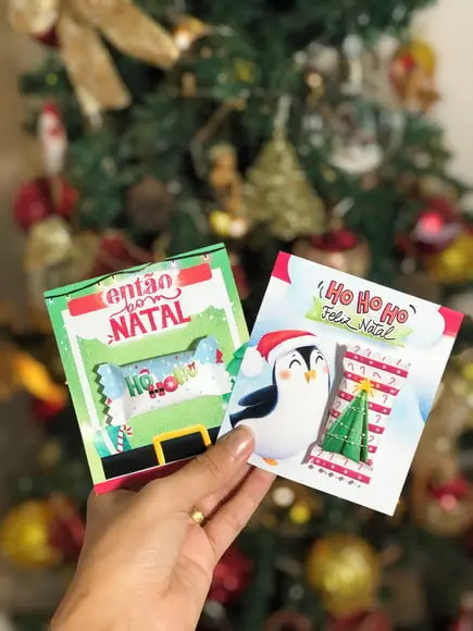 Card com Balinha- Natal