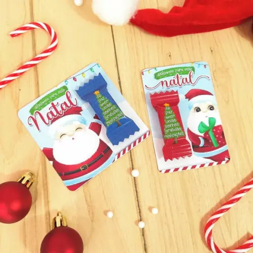 Card com Balinha- Natal