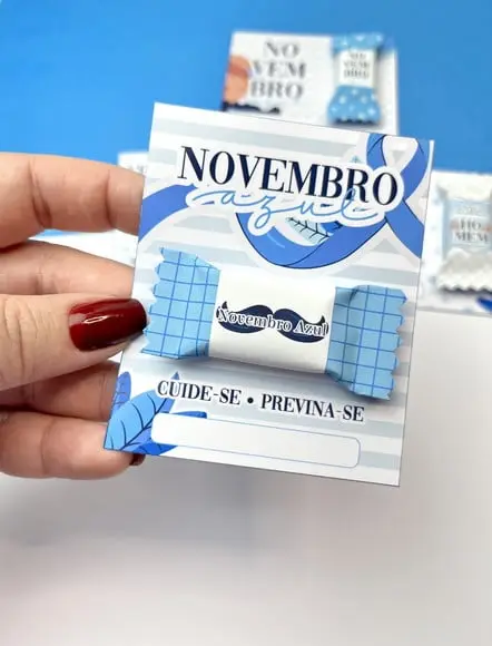 Card com Balinha- Novembro Azul