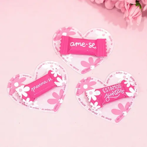Card com Balinha- Outubro Rosa