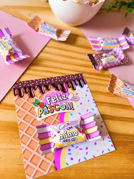 Card com Balinha- Páscoa