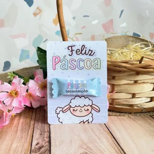 Card com Balinha- Páscoa