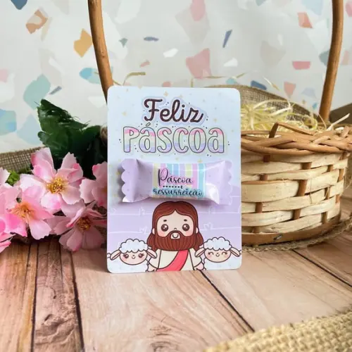 Card com Balinha- Páscoa