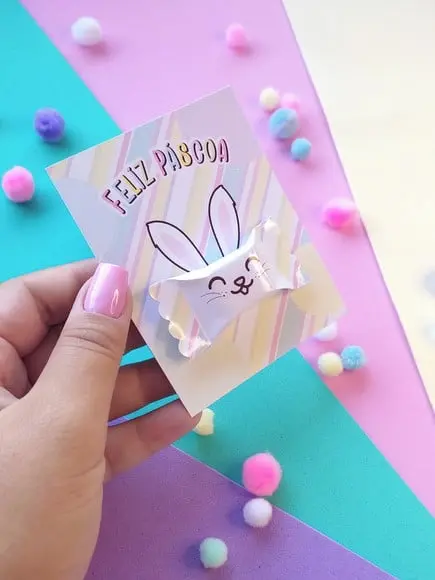 Card com Balinha- Páscoa