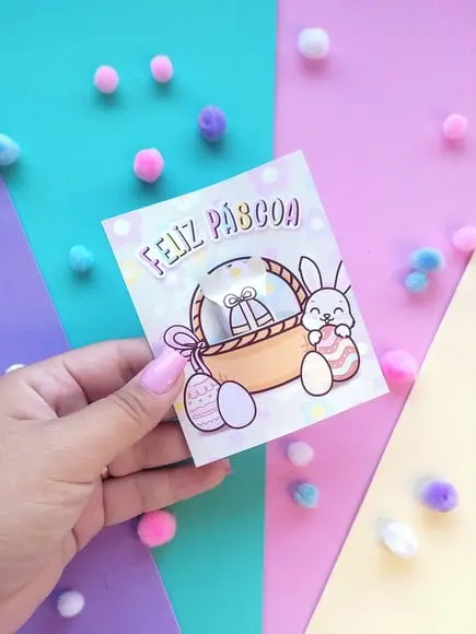 Card com Balinha- Páscoa