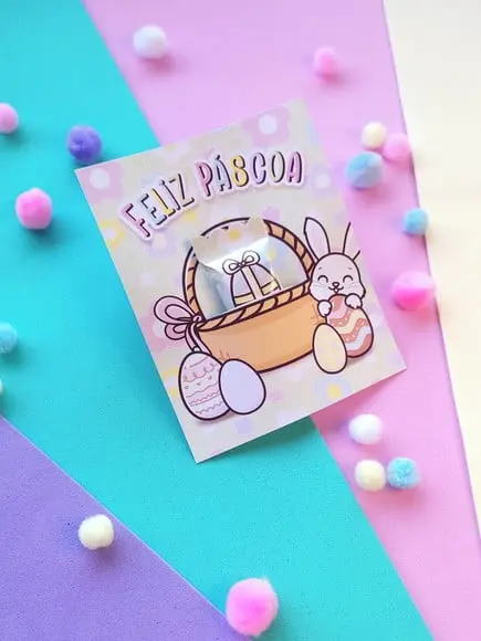 Card com Balinha- Páscoa