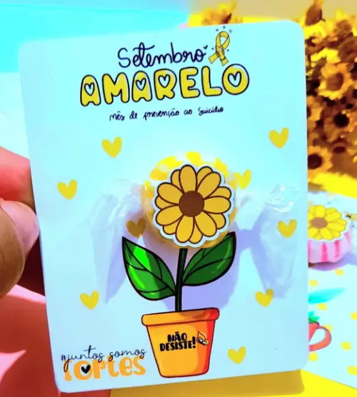 Card com Balinha- Setembro Amarelo