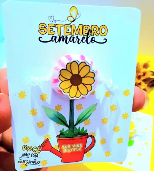 Card com Balinha- Setembro Amarelo