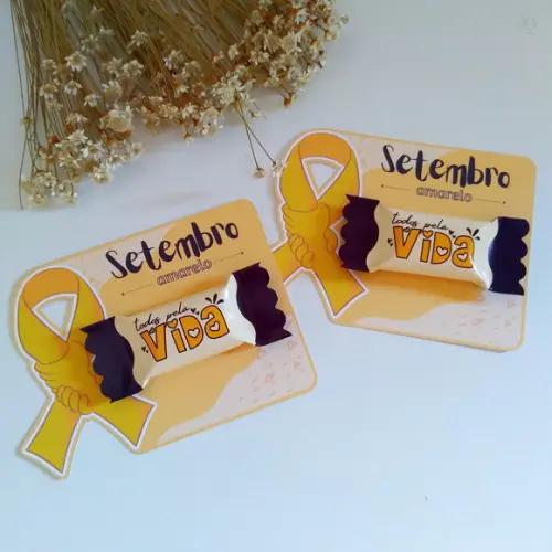 Card com Balinha- Setembro Amarelo