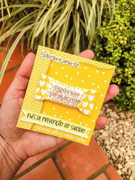 Card com Balinha- SETEMBRO AMARELO