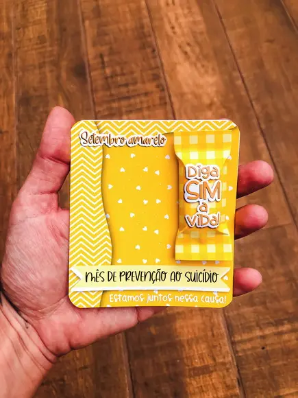 Card com Balinha- SETEMBRO AMARELO