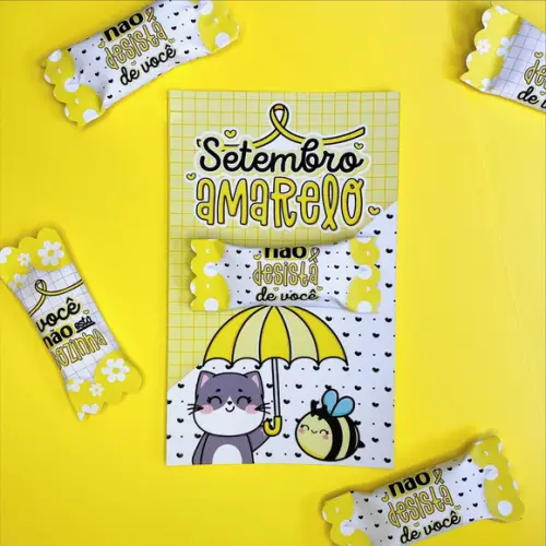 Card com Balinha- Setembro Amarelo